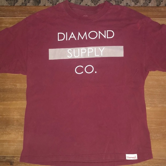 Diamond Supply Co. Other - Diamond supply co. T-shirt. XL. Maroon